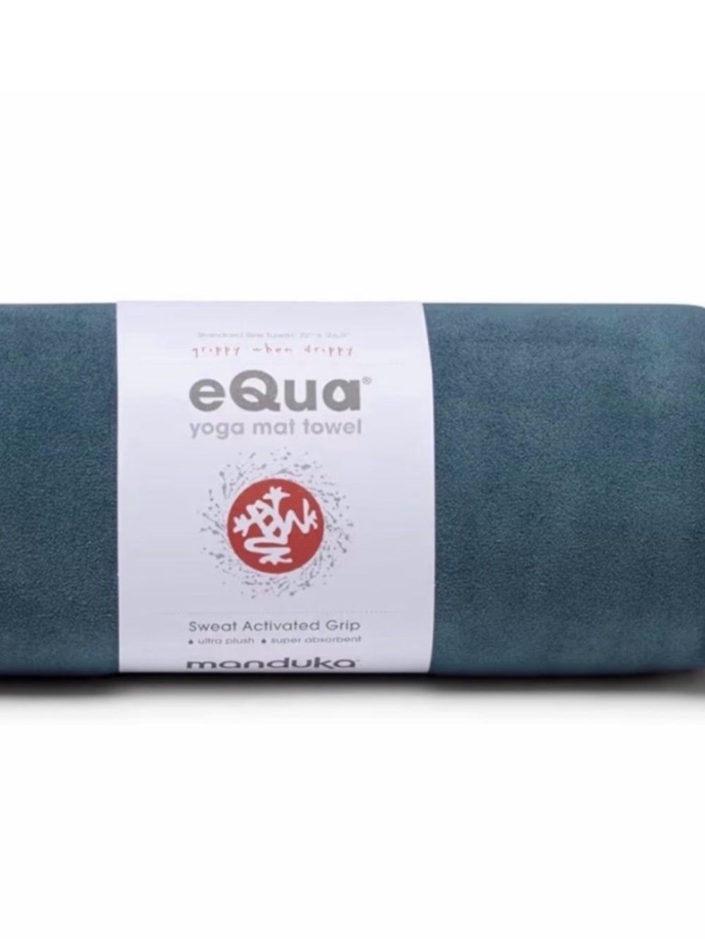 Manduka eQua Hot Yoga Mat Towel in Teal